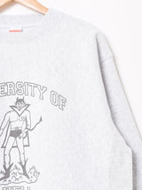 【2色展開】 プリントスウェットシャツ Devil「UNIVERSITY OF HILL」