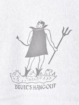 【2色展開】 プリントスウェットシャツ Devil「UNIVERSITY OF HILL」
