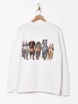 アメリカ製 イヌ プリント スウェットシャツ