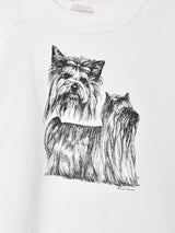 アニマル イヌ プリントスウェットシャツ