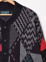 総柄 カーディガン