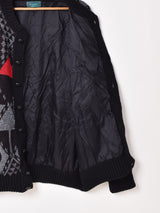 総柄 カーディガン