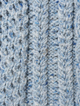 アランニットカーディガン ブルー