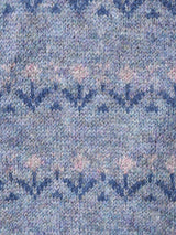 イタリア製 花柄 襟付き カーディガン