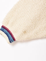 バタフライモチーフ 刺繍 ヘビーウールカーディガン