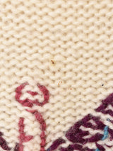 バタフライモチーフ 刺繍 ヘビーウールカーディガン