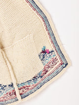 バタフライモチーフ 刺繍 ヘビーウールカーディガン