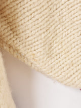 バタフライモチーフ 刺繍 ヘビーウールカーディガン