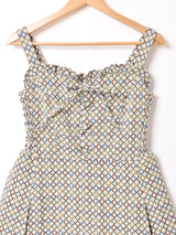 【5色展開】Emerald Motel 総柄 ジャガード織り キャミソールワンピース