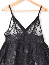 【3色展開】Meridian チュールレース キャミソールワンピース