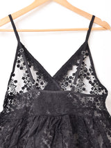 【3色展開】Meridian チュールレース キャミソールワンピース