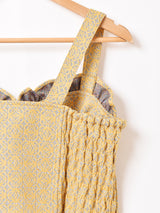 【5色展開】 Emerald Motel 総柄 ジャガード織り ビスチェ