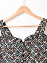 【5色展開】 Emerald Motel 総柄 ジャガード織り ビスチェ