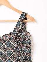 【5色展開】 Emerald Motel 総柄 ジャガード織り ビスチェ