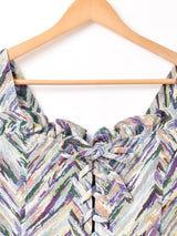 【5色展開】 Emerald Motel 総柄 ジャガード織り ビスチェ