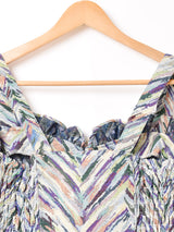 【5色展開】 Emerald Motel 総柄 ジャガード織り ビスチェ