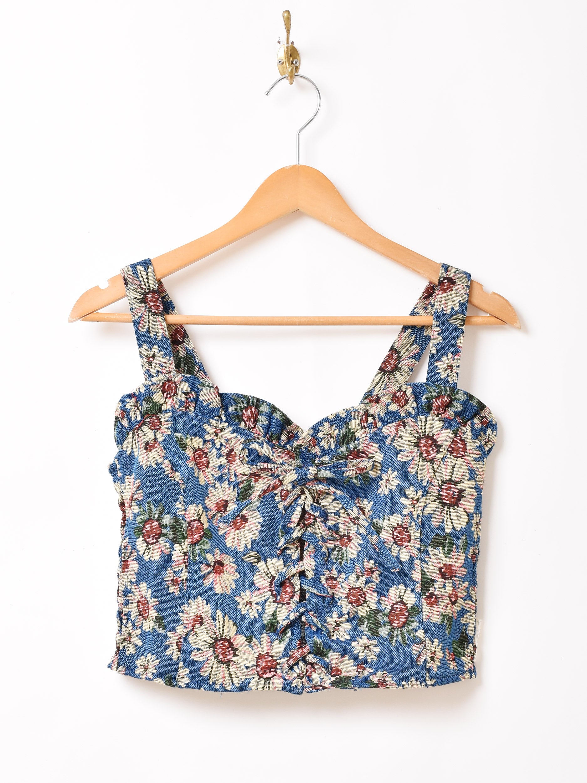 5色展開】Emerald Motel 総柄 ジャガード織り ビスチェ – 古着屋Top of