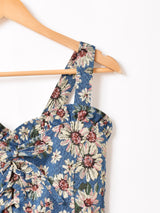 【5色展開】Emerald Motel 総柄 ジャガード織り ビスチェ