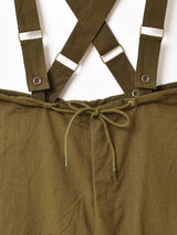 【4色展開】Backers レディース サスペンダー付き スノーカモパンツ