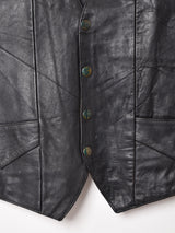 アメリカ製 ハラコレザー レースアップベスト