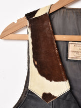アメリカ製 ハラコレザー レースアップベスト