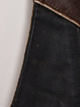 アメリカ製 ハラコレザー レースアップベスト