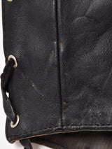 アメリカ製 ハラコレザー レースアップベスト