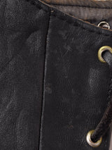 アメリカ製 ハラコレザー レースアップベスト