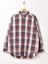 90’s TOMMY HILFIGER シアサッカー チェック柄 長袖シャツ