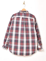 90’s TOMMY HILFIGER シアサッカー チェック柄 長袖シャツ