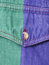 80's CHAPS ストライプ柄 長袖シャツ