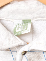 マップ柄 ハイネック スウェットシャツ