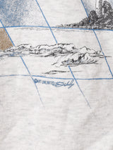 マップ柄 ハイネック スウェットシャツ