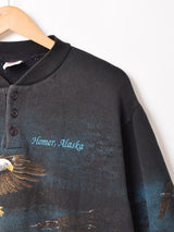 アメリカ製 アニマルプリント スウェットシャツ