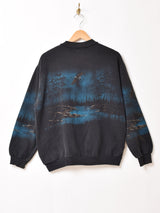 アメリカ製 アニマルプリント スウェットシャツ