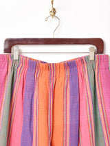 エスニック イージーパンツ マルチストライプ