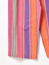 エスニック イージーパンツ マルチストライプ