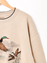 アニマル 刺繍 スウェットシャツ