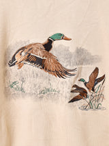 アニマル 刺繍 スウェットシャツ