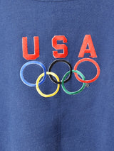 USA オリンピック ロゴ刺繍 スウェットシャツ
