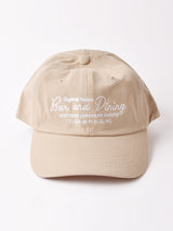 【2色展開】コットンキャップ 「Bar & Dining」