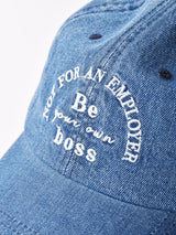 デニムキャップ 「NOT FOR AN EMPLOYER」