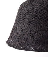 【2色展開】レース編み クロシェハット