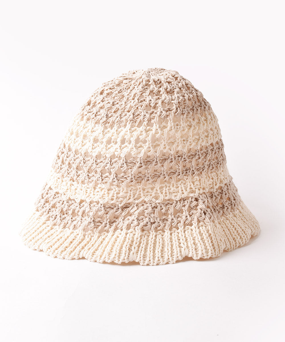 3色展開】2トーン ボーダー クロシェハット – 古着屋Top of the