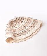 【3色展開】2トーン ボーダー クロシェハット