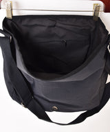 【3色展開】コットン ナイロン ショルダーバッグ