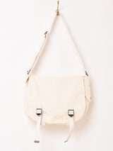 【3色展開】コットン ナイロン ショルダーバッグ