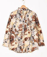 Emerald Motel 犬柄 コーデュロ イ長袖シャツ