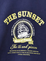 【2色展開】 プリントスウェットシャツ 「THE SUNSET」