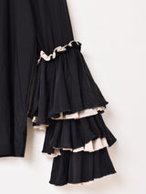 【3色展開】Emerald Motel フリルデザイン タートルネック シアーカットソー